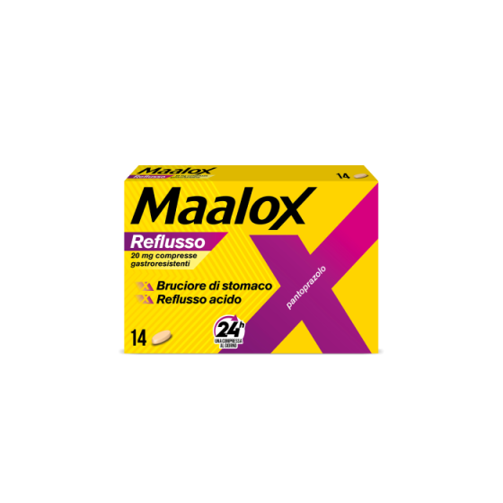 Maalox reflus 20mg compresse gastroresistenti 14 compresse in blister