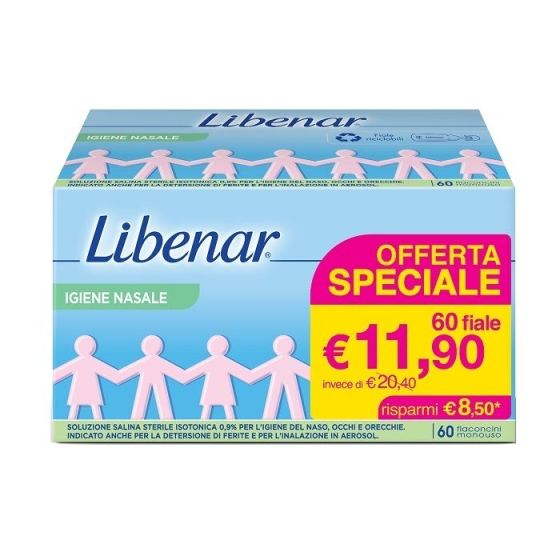 Libenar Soluzione salina Isotonica 60 flaconcini da 5ml