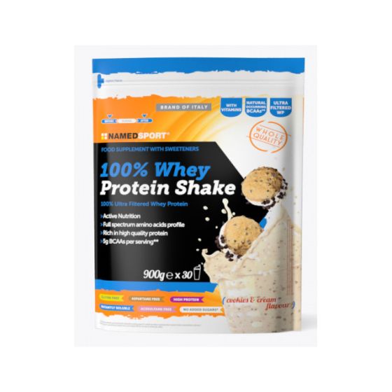 Named 100% whey prot shake cook&cr