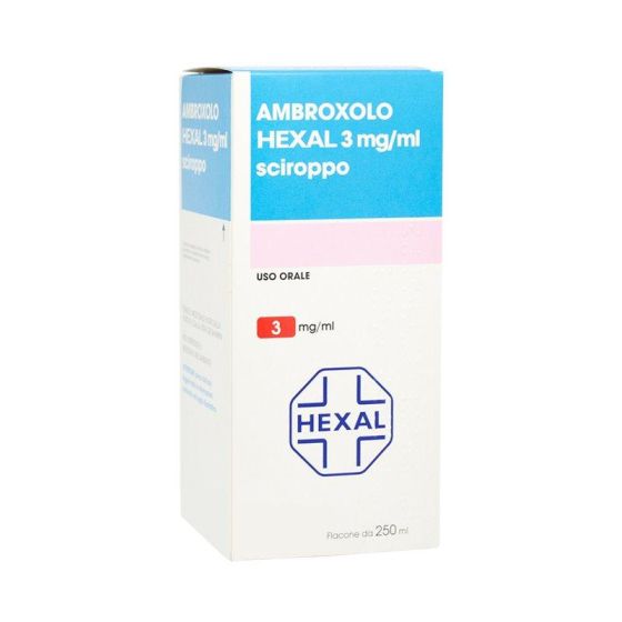 Ambroxolo hex, 3mg/ml sciroppo flacone da 250ml