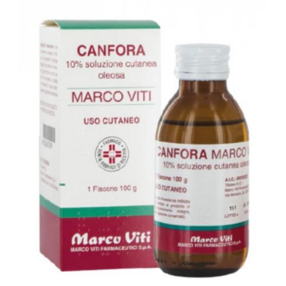 Canfora , 10% soluzione cutanea 1 flacone 100g di soluzione oleosa