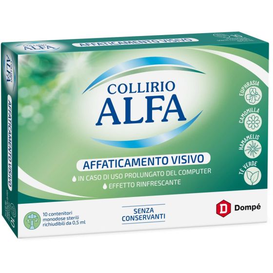 Collirio alfa affaticamento visivo 10 flaconi monodose