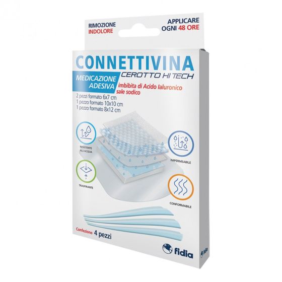 Connettivina cerotto hi tech formato misto 4 pezzi