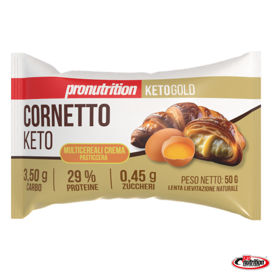 Pronutrition Cornetto Keto Multicereali Crema Pasticcera 50g