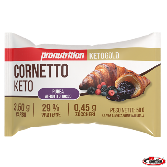 Pronutrition Cornetto Keto Purea Frutti di Bosco 50g