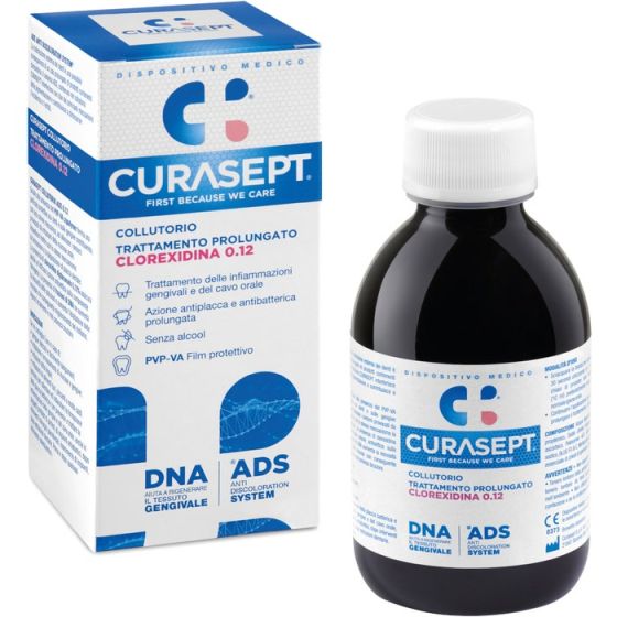 Curasept collutorio 0,12% ads + dna trattamento prolungatore 200ml