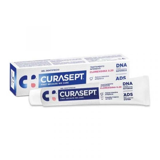 Curasept dentifricio clorexidina 0,20 ads + dna 75ml