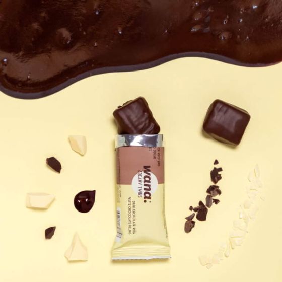 Wana Creamy Twins Cioccolato Fondente/Cioccolato Bianco 45g