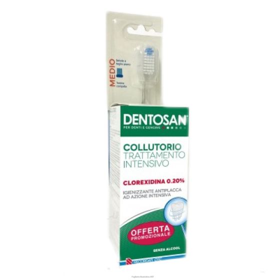 Dentosan colluttorio trattamento intensivo + spazzolino medio