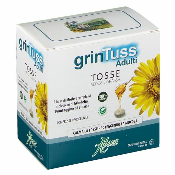 Grintuss adulti tosse secca/grassa 20 compresse