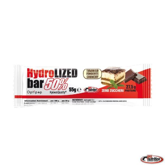 Pronutrition hydrolized bar 50% tiramisu' fondente crunchy 55g