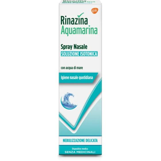 Rinazina aquamarina soluzione isotonica spray nebulizzazione delicata 100ml