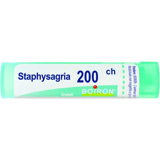 Staphysagr, 200 ch granuli 1 contenitore multidose in pp da 4g (80ganuli) con tappo dispensatore in pp