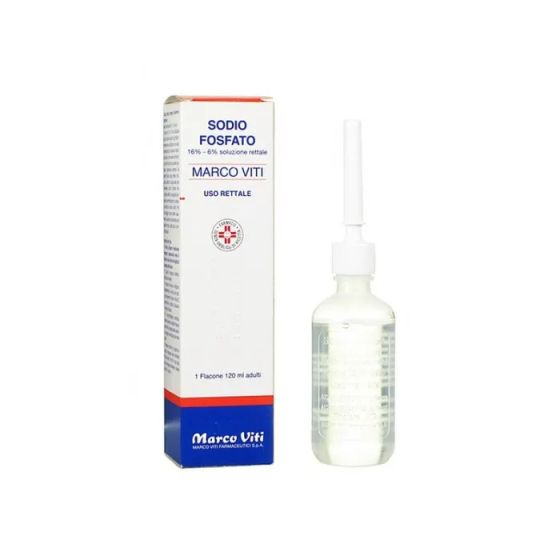 Sodio fosfato , 16%/6% soluzione rettale 4 flaconi in plastica da 120ml con cannula e copricannula