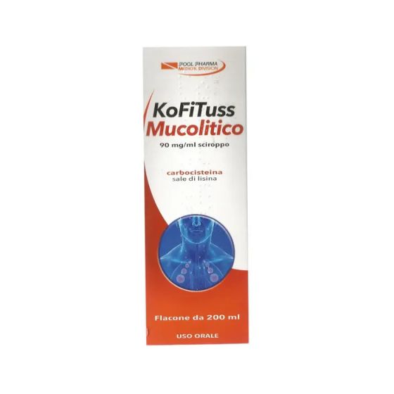 Kofituss mucol, 90mg/ml sciroppo flacone da 200ml