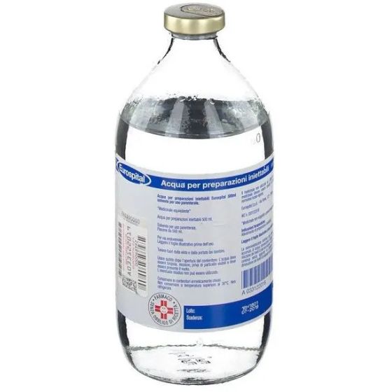 Acqua , solvente per uso parenterale flacone 500ml