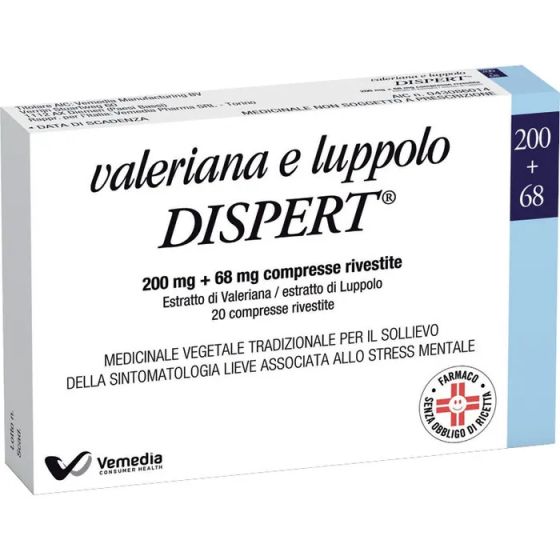 Valeriana luppolo di, compresse rivestite 20 compresse in blister pvc/pvdc-al