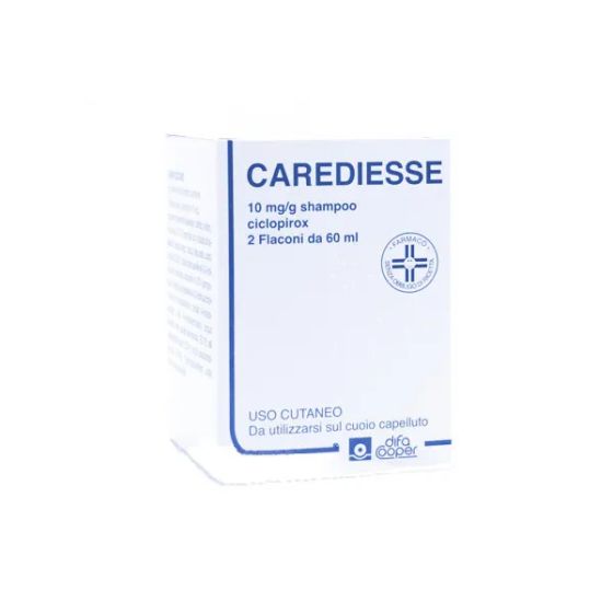 Caredies, 10mg/g shampoo 2 flacone ldpe 60ml