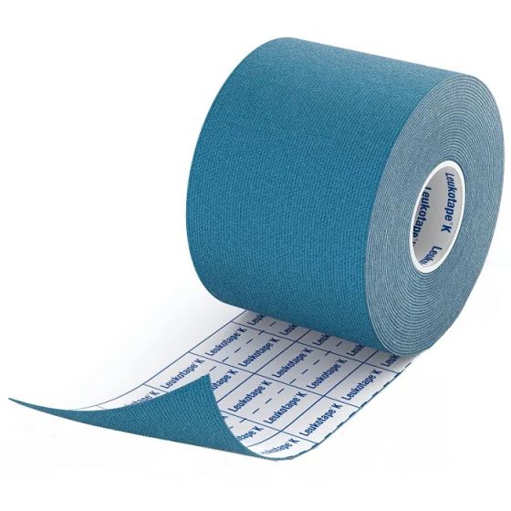 Leukotape k taping 5x500cm blu