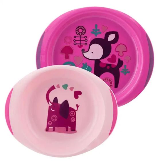 Ch piat fond+pian 12m+ rosa/ve