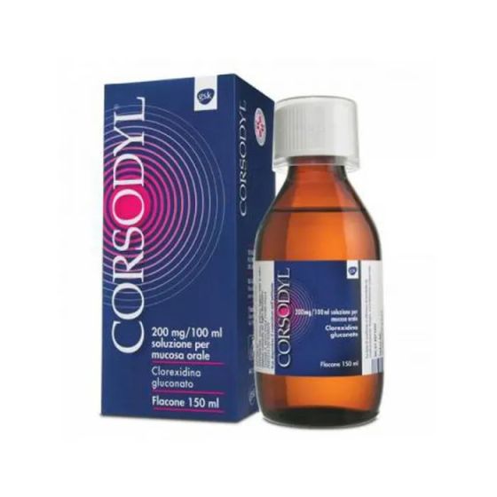 Corsodyl clorexidina gluconato soluzione orale 200mg/150ml