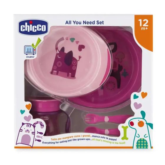 Ch set pappa 12m+ rosa