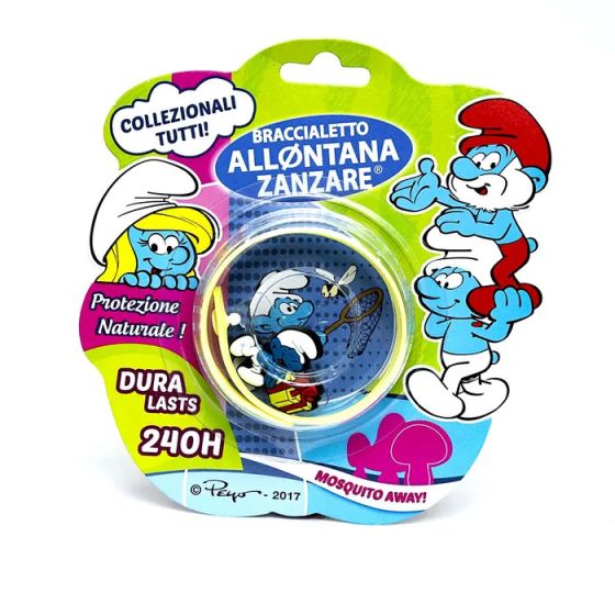 Bracciale puffi allontana zanzare