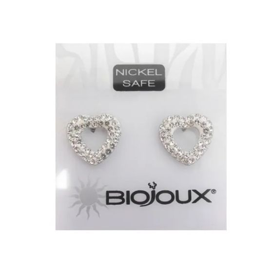 White pave open heart bjt922