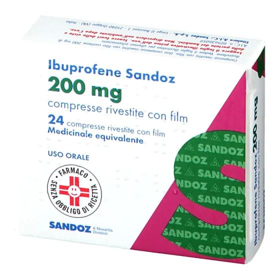 Ibuprofene sandoz 200mg 24 compresse rivestite