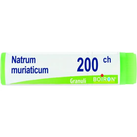 Natrum muriatic, 200 ch granuli 1 contenitore monodose in pp da 1g