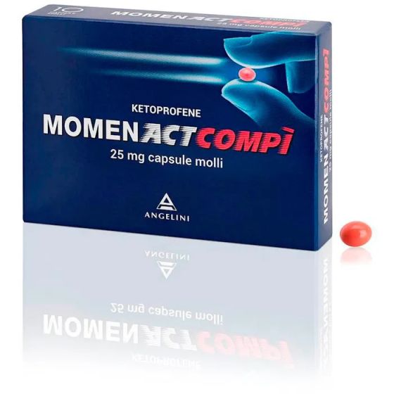Momenactcom, 25mg capsule molli 10 capsule in blister pvc-pvdc/al