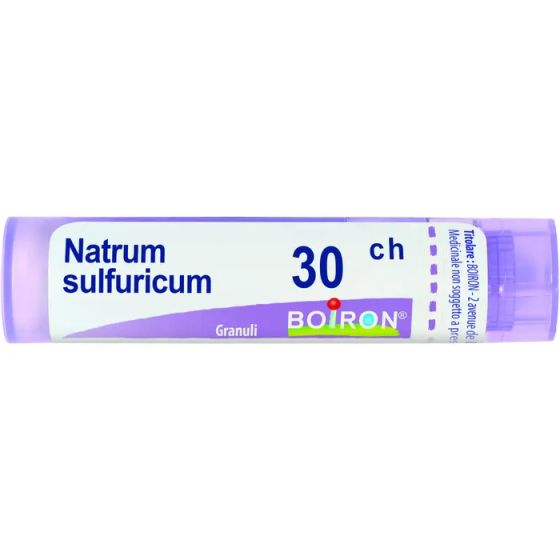 Natrum sulfuric, 30 ch granuli 1 contenitore multidose in pp da 4g (80ganuli) con tappo dispensatore in pp