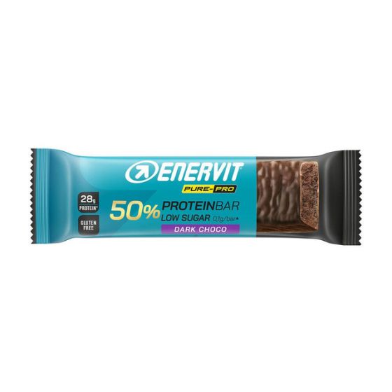 Enervit - Pure Pro 50% Barretta Proteica Gusto Dark Choco Confezione 55 Gr