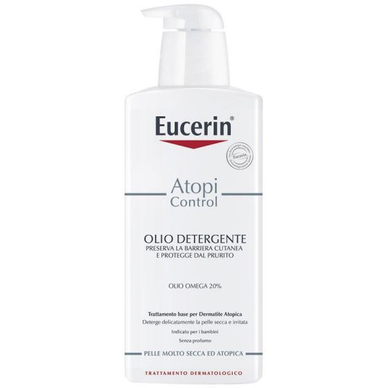Eucerin Atopicontrol Olio Detergente 20% Omega 400ml