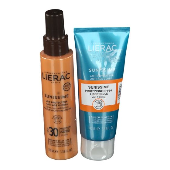Lierac bundle sunissime travel protezione spf30 + dopo sole