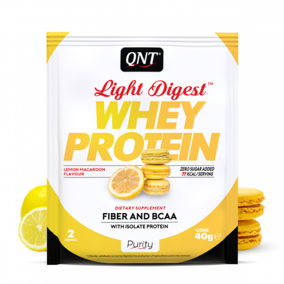 Qnt light digest whey protein lemon macaroon 40g