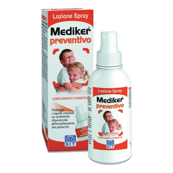  Mediker Preventivo Lozione Spray Per Pidocchi Complemento Cosmetico, 100ml