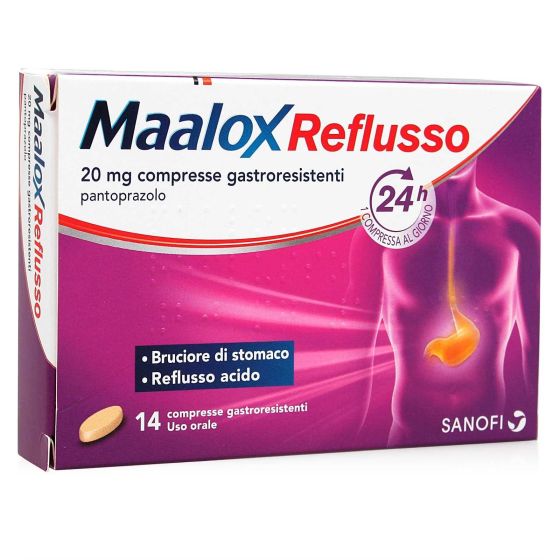 Maalox reflus 20mg compresse gastroresistenti 14 compresse in blister