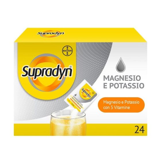 Supradyn Magnesio e Potassio Integratore Sport con Vitamine e Minerali 24 Bustine Effervescenti