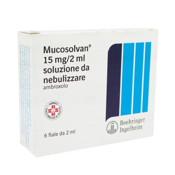 Mucosolv, 15mg/2ml soluzione da nebulizzare 6 fiale 2ml