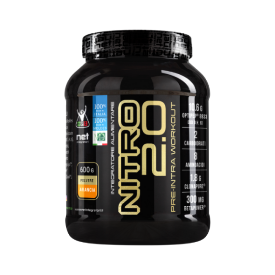 Net Integratori Nitro 2.0 Pre Intra Workout Arancia 600g