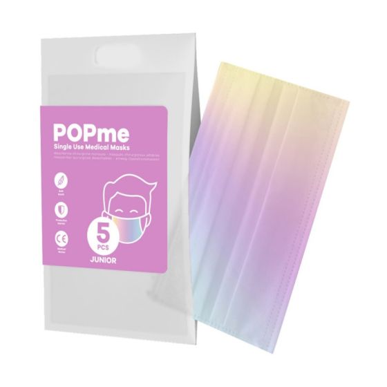 Popme mascherine rainbow adulto 5pz