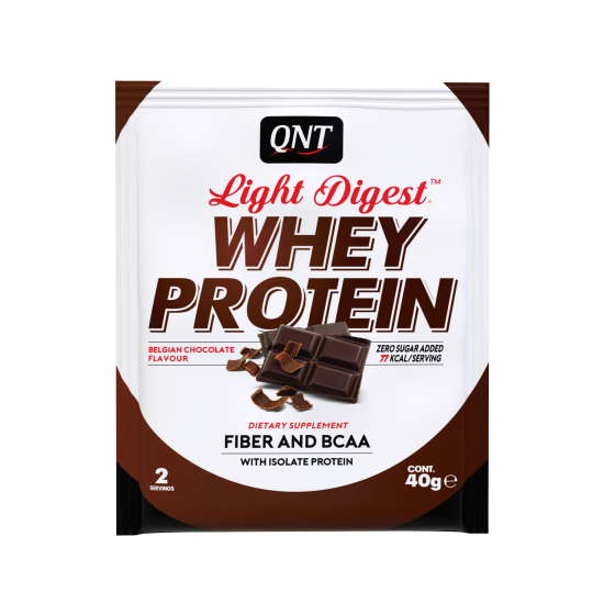 Qnt light digest whey protein cioccolato belga 40g