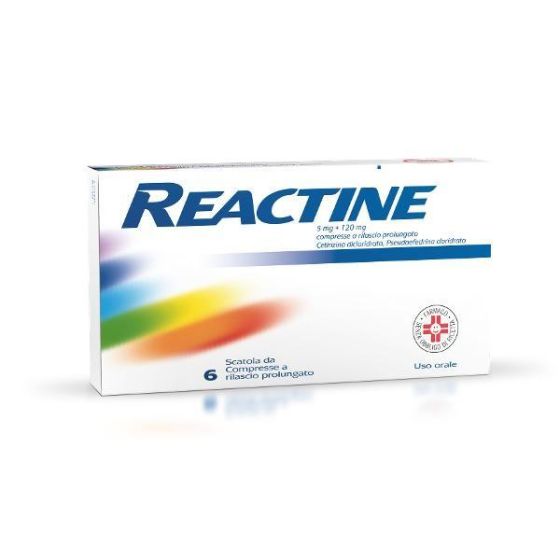 Reactine 5mg + 120mg 6 compresse