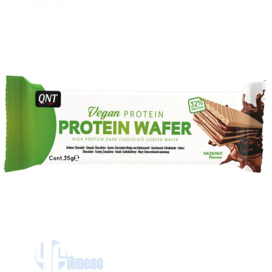 Qnt Vegan Protein Wafer Cioccolato alla Nocciola 35g