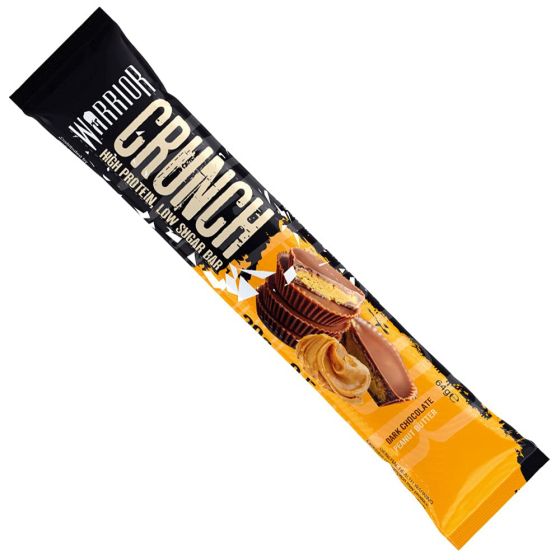 Warrior crunch protein bar dark chocolate with peanut butter 64g