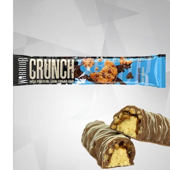Warrior crunch protein bar chocolate chip cookie dought 64g