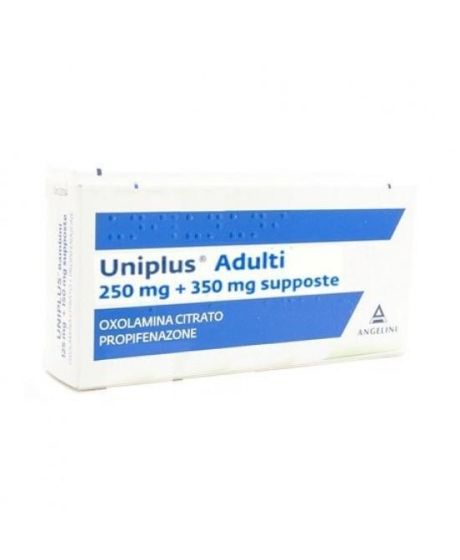Uniplus adulti 250mg + 350mg supposte 10 supposte