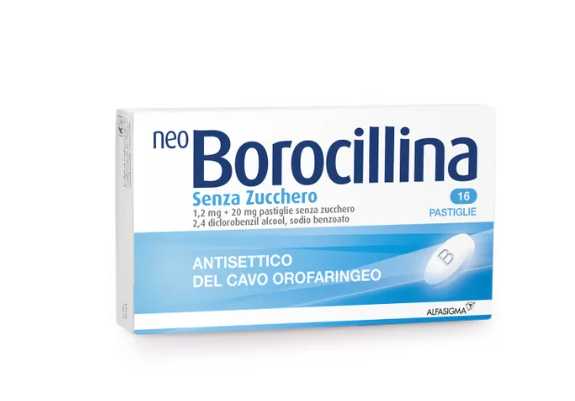 Neoborocillina 16 Pastiglie Senza Zucchero