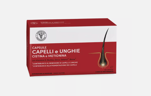 Lfp Unifarco cistina e metionina integratore per capelli e unghie 120 capsule